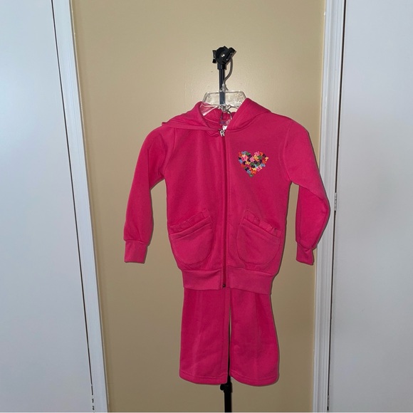 Girls ConeyIsle Pink Two Piece Sweat Set - Picture 3 of 8